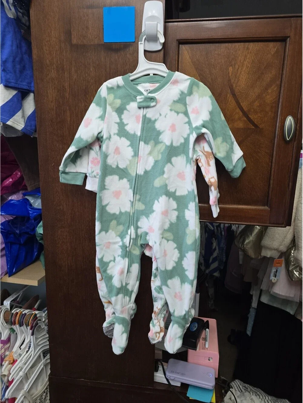 12m brand new fleece pajamas from carter's item 40G4